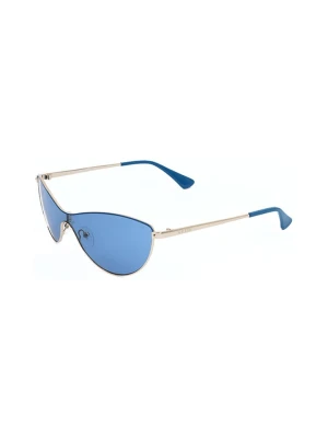 Guess Damskie okulary przeciwsłoneczne w kolorze srebrno-niebieskim rozmiar: onesize