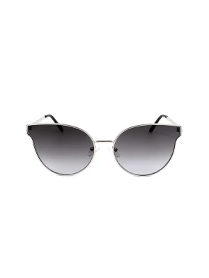 Guess Damskie okulary przeciwsłoneczne w kolorze srebrno-szarym rozmiar: 61