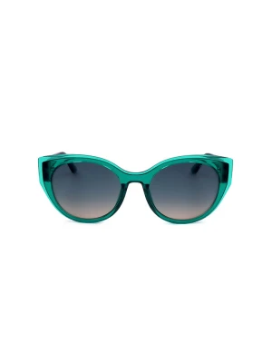 Guess Damskie okulary przeciwsłoneczne w kolorze zielonym rozmiar: 53
