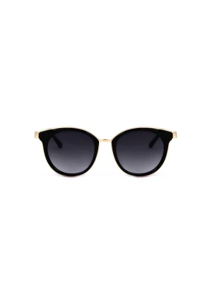 Guess Damskie okulary przeciwsłoneczne w kolorze złoto-czarnym rozmiar: 52