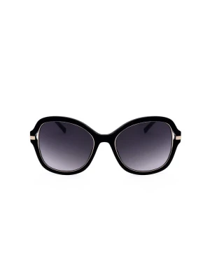 Guess Damskie okulary przeciwsłoneczne w kolorze złoto-czarnym rozmiar: 54