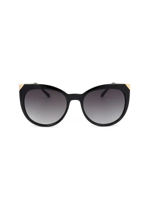 Guess Damskie okulary przeciwsłoneczne w kolorze złoto-czarnym rozmiar: 55