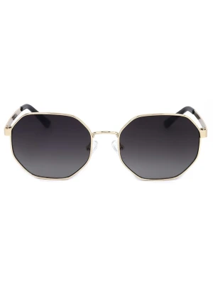 Guess Damskie okulary przeciwsłoneczne w kolorze złoto-czarnym rozmiar: 58