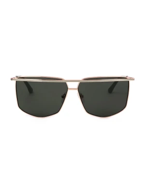 Guess Damskie okulary przeciwsłoneczne w kolorze złoto-czarnym rozmiar: 63