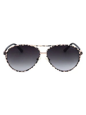 Guess Damskie okulary przeciwsłoneczne w kolorze złoto-granatowym rozmiar: 60