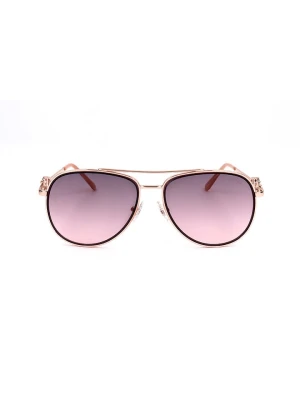Guess Damskie okulary przeciwsłoneczne w kolorze złotym rozmiar: 56