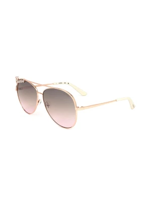 Guess Damskie okulary przeciwsłoneczne w kolorze złotym rozmiar: 60