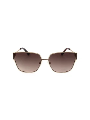 Guess Damskie okulary przeciwsłoneczne w kolorze złotym rozmiar: 60