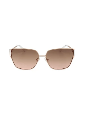 Guess Damskie okulary przeciwsłoneczne w kolorze złotym rozmiar: 60