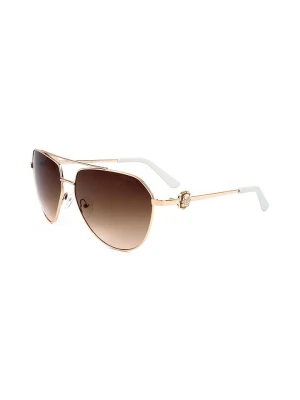 Guess Damskie okulary przeciwsłoneczne w kolorze złotym rozmiar: 62