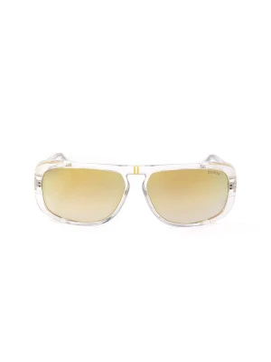 Guess Damskie okulary przeciwsłoneczne w kolorze żółtym rozmiar: 62