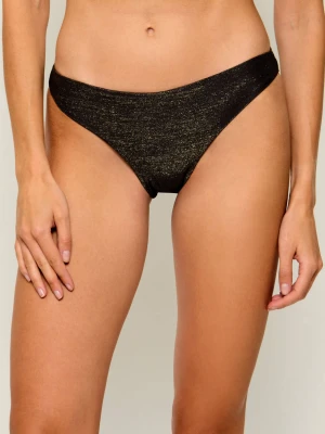 Guess Dół od bikini Fleur czarny