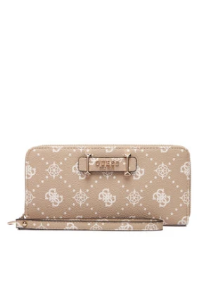 Guess Duży Portfel Damski Silia Slg SWGP98 90146 Beżowy
