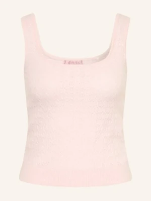Guess Dzianinowy Top Nina rosa JASNORÓŻOWY