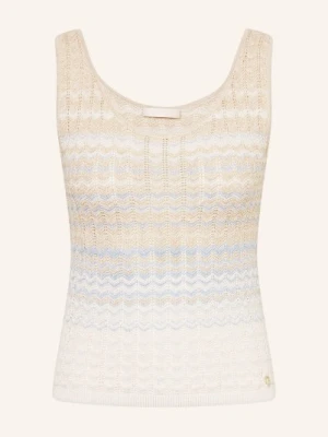 Guess Dzianinowy Top Rosalyn Z Błyszczącą Przędzą blau