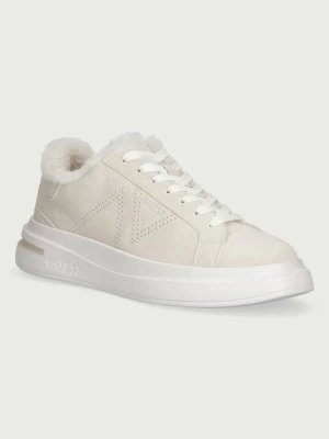 Guess ELBA sneakersy męskie zamszowe beżowy