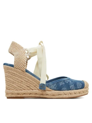 Guess Espadryle FLJCYR DEN04 Niebieski