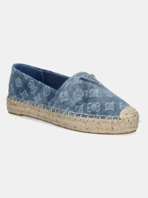 Guess espadryle JOLANDON kolor niebieski FLJDNN DEN14