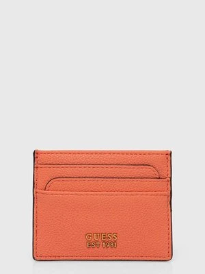 Guess etui na karty COSETTE kolor pomarańczowy SWVA92 22350