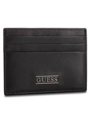 Guess Etui na karty kredytowe New Boston Card Case SM2420 LEA25 Czarny