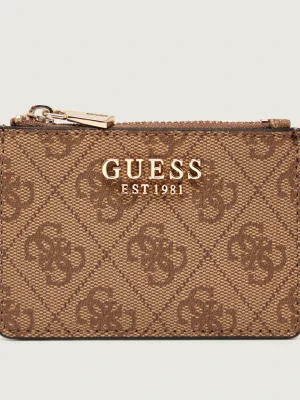 Guess Etui na karty LAUREL II beżowy