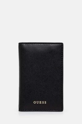 Guess etui na karty skórzane kolor czarny RW1654 P4301