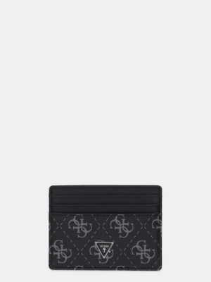 Guess etui na karty skórzane MITO kolor czarny SMVELE LEA25