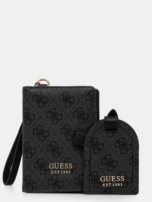 Zdjęcie produktu Guess etui na paszport i zawieszka do bagażu ORLINA kolor szary TWX953 10370