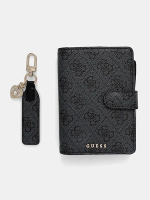 Guess etui na paszport kolor szary GFBOXW P5402
