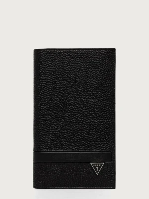 Guess etui na paszport męskie skórzane MONACO czarny