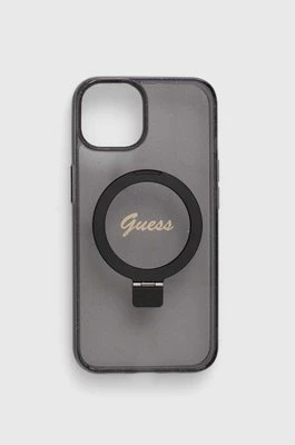 Guess etui na telefon iPhone 13 / 14 / 15 6.1" kolor czarny