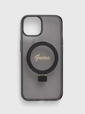 Guess etui na telefon iPhone 13 / 14 / 15 6.1" kolor czarny