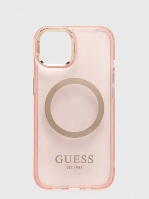 Guess etui na telefon iPhone 13 6,1" kolor różowy