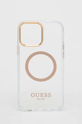 Guess etui na telefon iPhone 13 Pro Max 6,7" kolor złoty