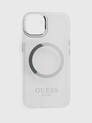 Guess etui na telefon iPhone 14 6,1 kolor srebrny