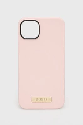 Guess etui na telefon iPhone 14 Plus 6,7" kolor różowy