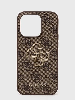 Guess etui na telefon iPhone 14 Pro 6,1" kolor brązowy