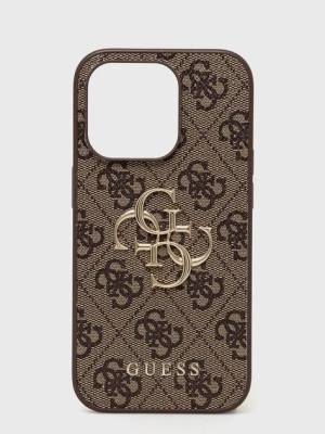 Guess etui na telefon iPhone 14 Pro 6,1" kolor brązowy