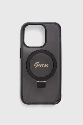 Guess etui na telefon iPhone 14 Pro 6.1" kolor czarny