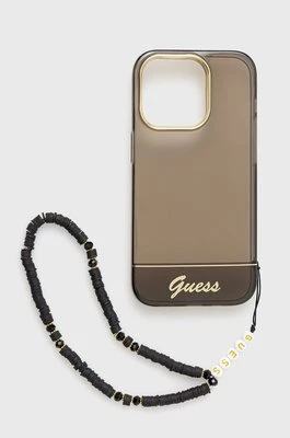 Guess etui na telefon iPhone 14 Pro 6,1" kolor czarny