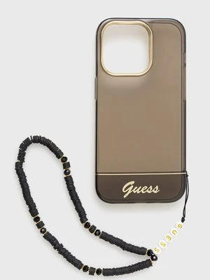 Guess etui na telefon iPhone 14 Pro 6,1" kolor czarny