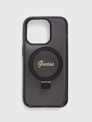 Guess etui na telefon iPhone 14 Pro 6.1" kolor czarny