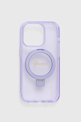 Guess etui na telefon iPhone 14 Pro 6.1" kolor fioletowy