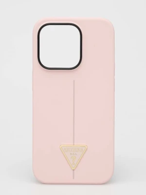 Guess etui na telefon iPhone 14 Pro 6,1'' kolor różowy