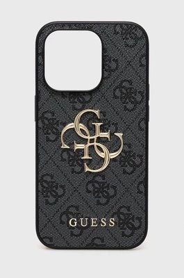 Guess etui na telefon iPhone 14 Pro 6,1" kolor szary