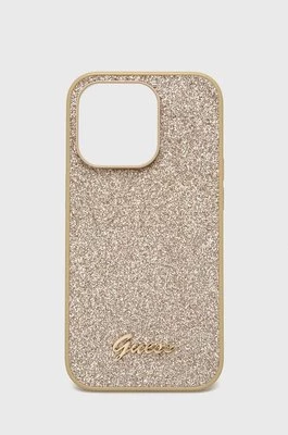 Guess etui na telefon iPhone 14 Pro 6,1" kolor złoty