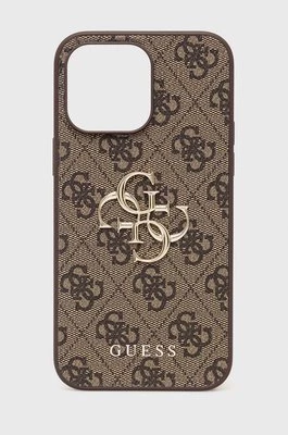 Guess etui na telefon iPhone 14 Pro Max 6,7" kolor brązowy