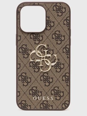 Guess etui na telefon iPhone 14 Pro Max 6,7" kolor brązowy