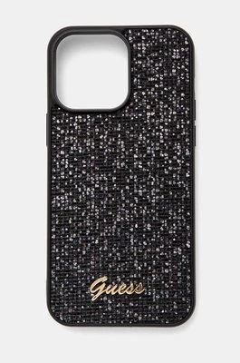 Guess etui na telefon iPhone 14 Pro Max 6.7 kolor czarny GUHCP14XPMSDGSK