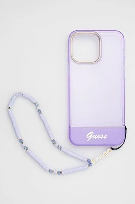 Guess etui na telefon iPhone 14 Pro Max 6,7" kolor fioletowy